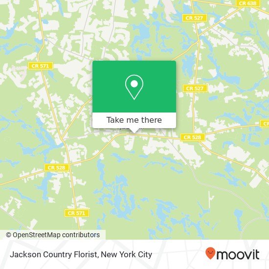 Jackson Country Florist map