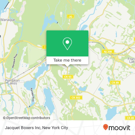 Jacquet Boxers Inc map