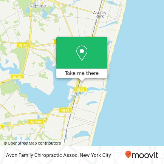 Avon Family Chiropractic Assoc map