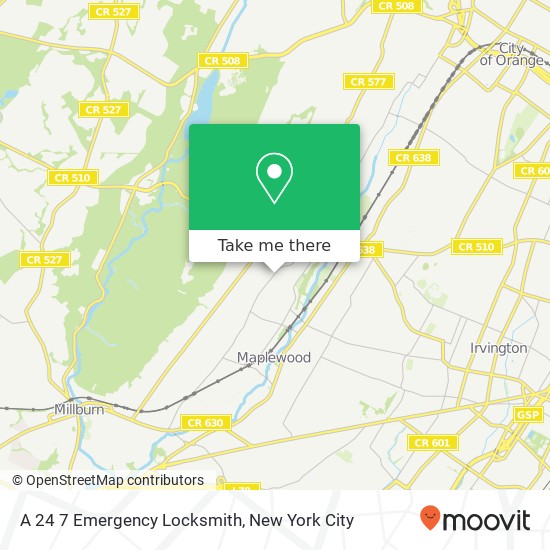 A 24 7 Emergency Locksmith map