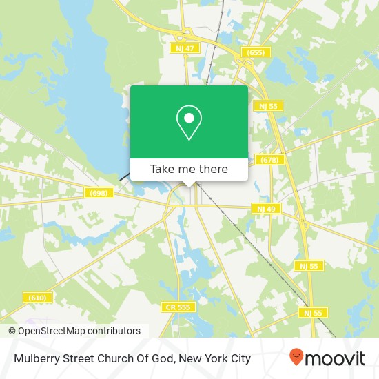 Mapa de Mulberry Street Church Of God