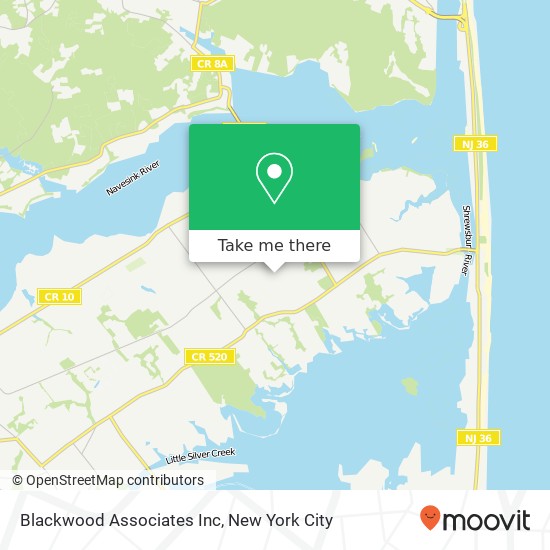 Blackwood Associates Inc map
