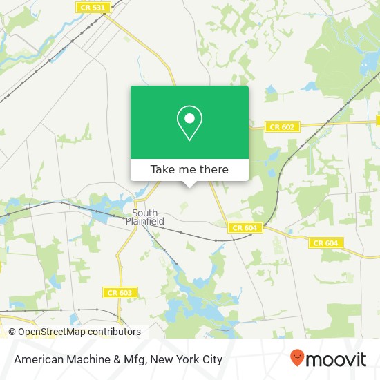American Machine & Mfg map
