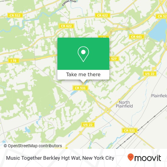 Mapa de Music Together Berkley Hgt Wat