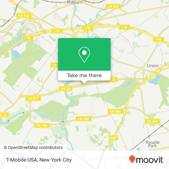 Mapa de T-Mobile USA