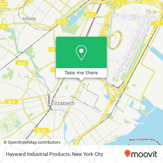 Hayward Industrial Products map