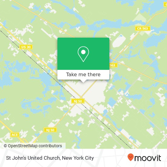 St John's United Church map