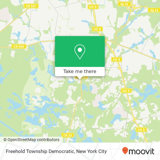 Mapa de Freehold Township Democratic