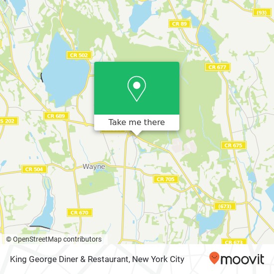 Mapa de King George Diner & Restaurant