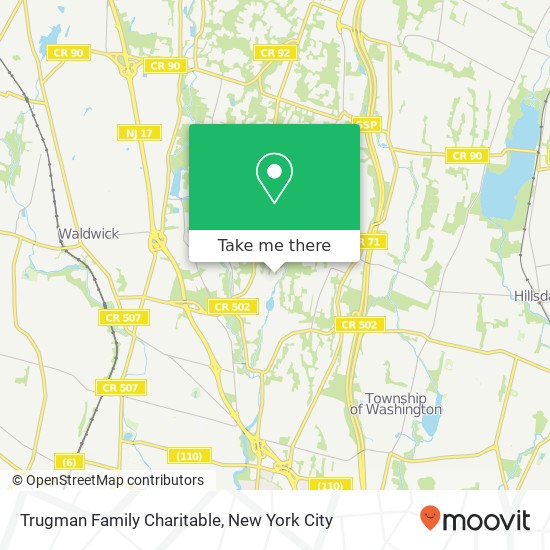 Trugman Family Charitable map