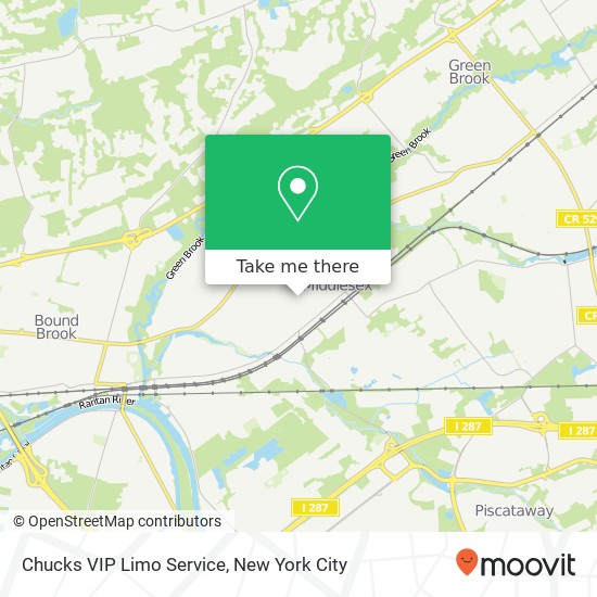 Chucks VIP Limo Service map