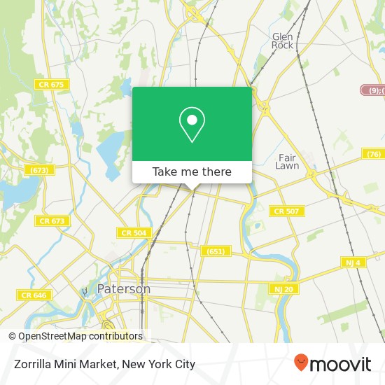 Zorrilla Mini Market map