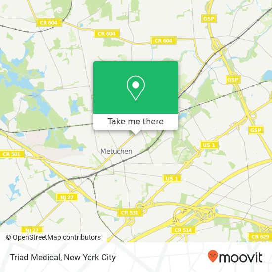 Mapa de Triad Medical