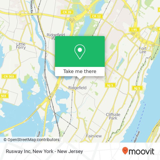 Rusway Inc map