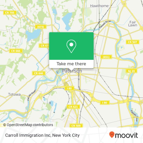 Carroll Immigration Inc map