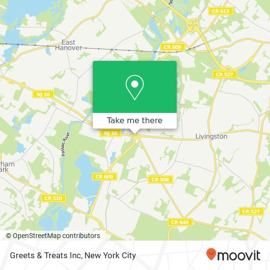 Greets & Treats Inc map