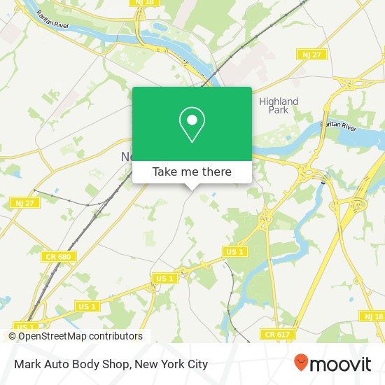 Mapa de Mark Auto Body Shop