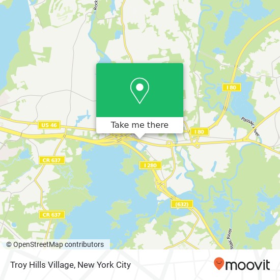 Mapa de Troy Hills Village