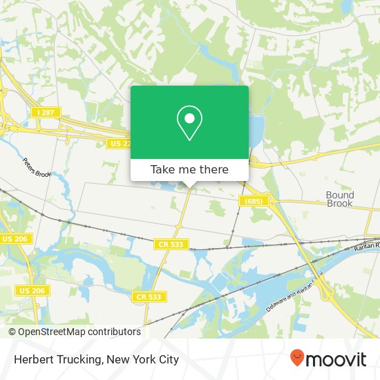 Herbert Trucking map