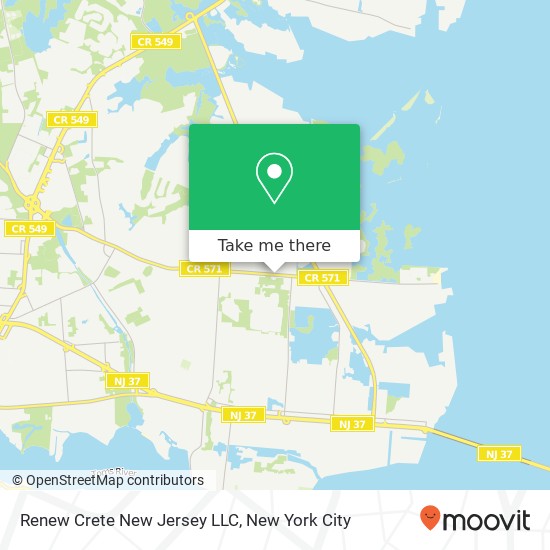 Mapa de Renew Crete New Jersey LLC