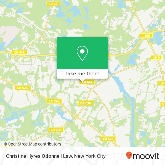 Christine Hyres Odonnell Law map