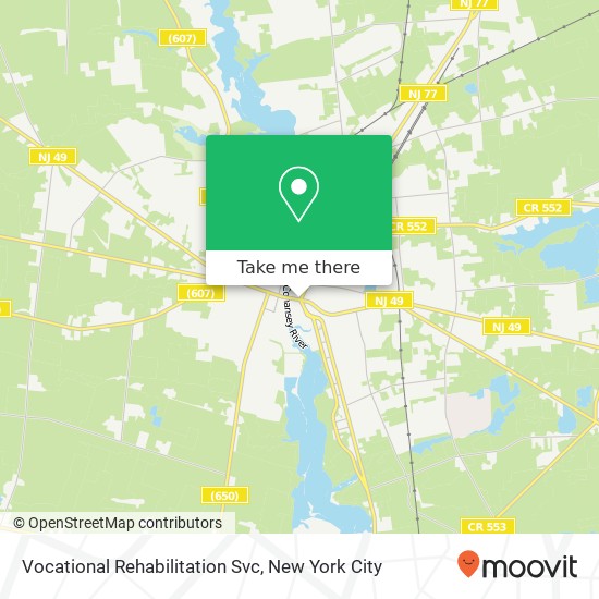 Vocational Rehabilitation Svc map