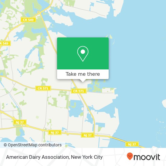 American Dairy Association map