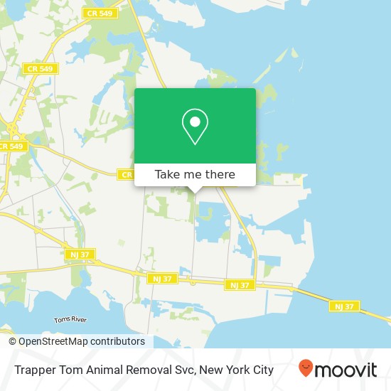 Trapper Tom Animal Removal Svc map