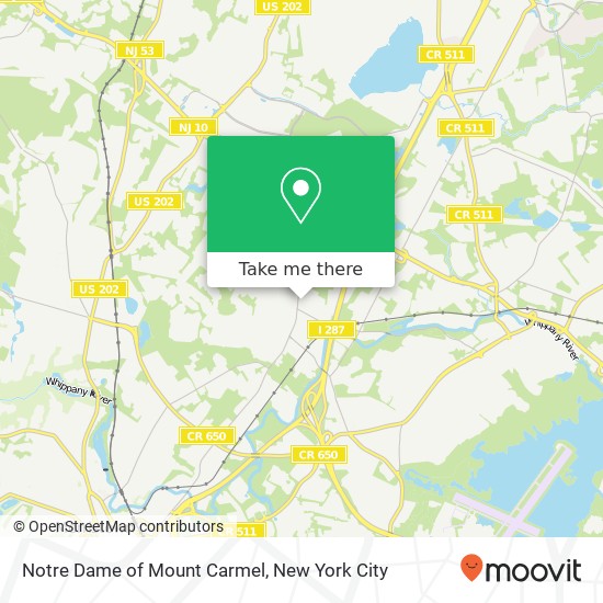 Notre Dame of Mount Carmel map