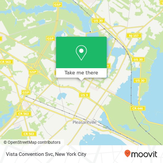 Vista Convention Svc map