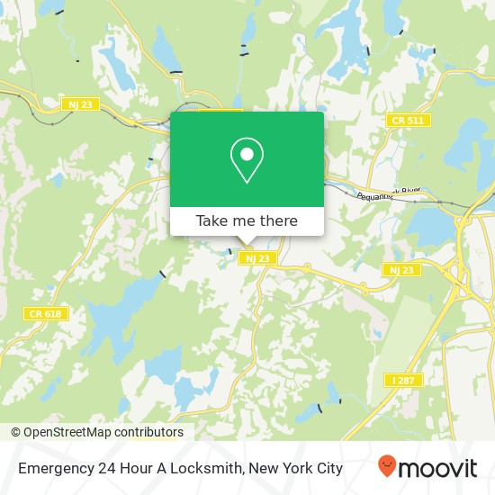 Mapa de Emergency 24 Hour A Locksmith