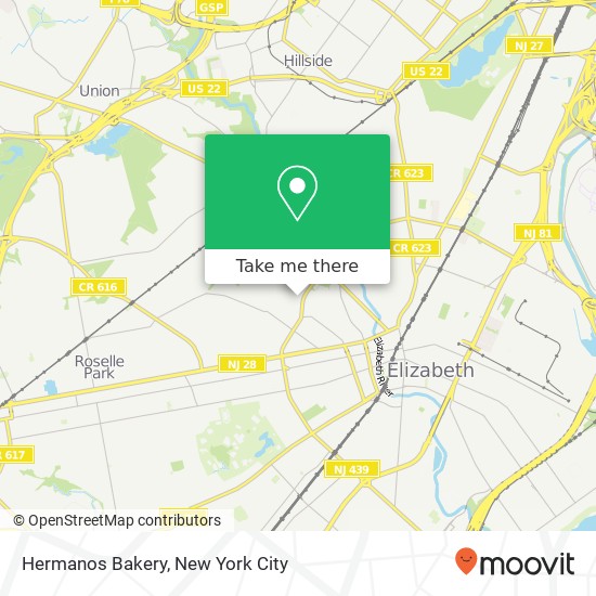 Hermanos Bakery map