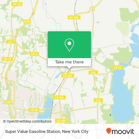 Mapa de Super Value Gasoline Station