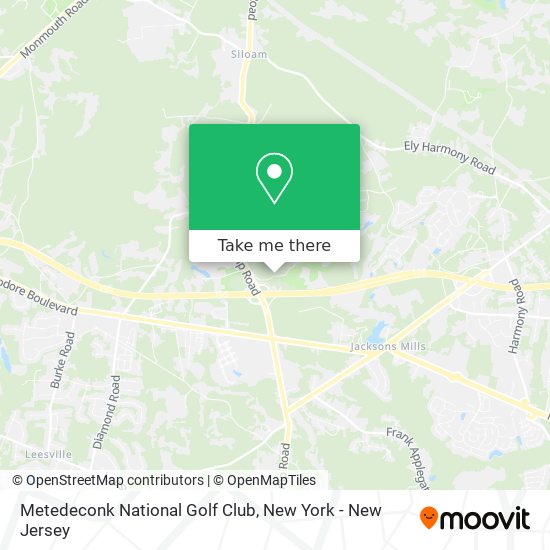 Metedeconk National Golf Club map