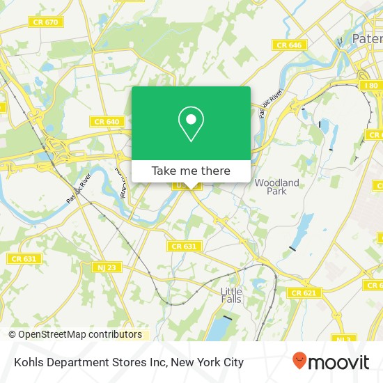 Mapa de Kohls Department Stores Inc