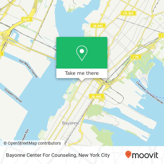 Mapa de Bayonne Center For Counseling