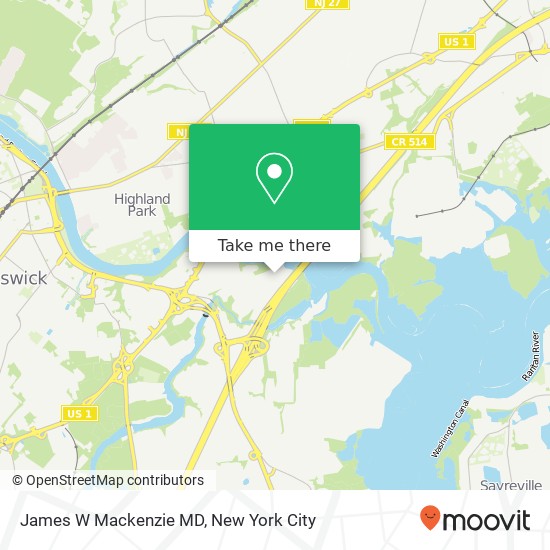 Mapa de James W Mackenzie MD