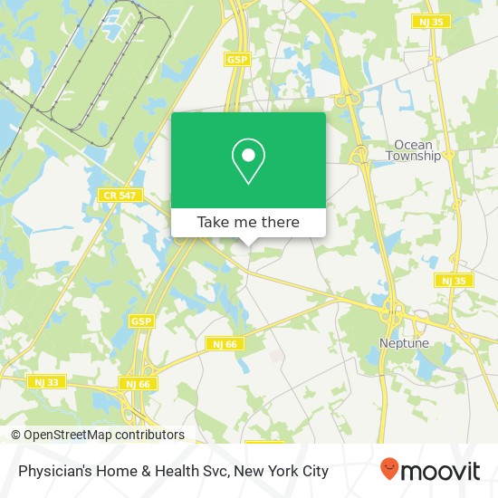 Physician's Home & Health Svc map