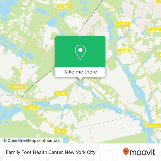 Family Foot Health Center map