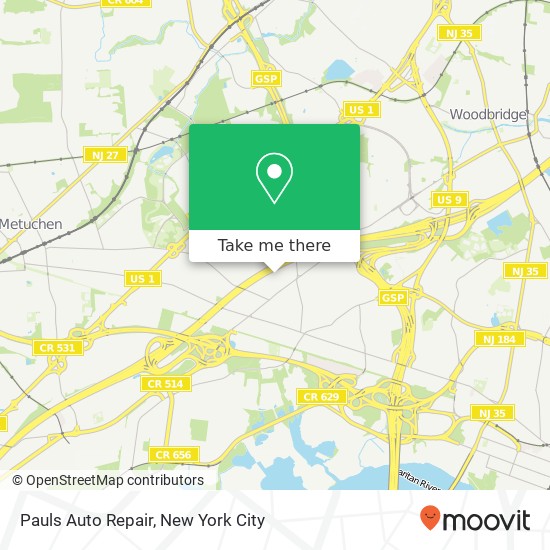 Mapa de Pauls Auto Repair