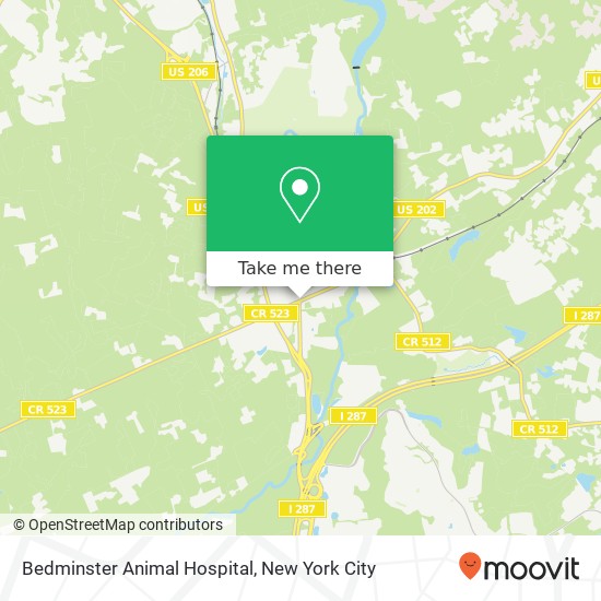 Bedminster Animal Hospital map