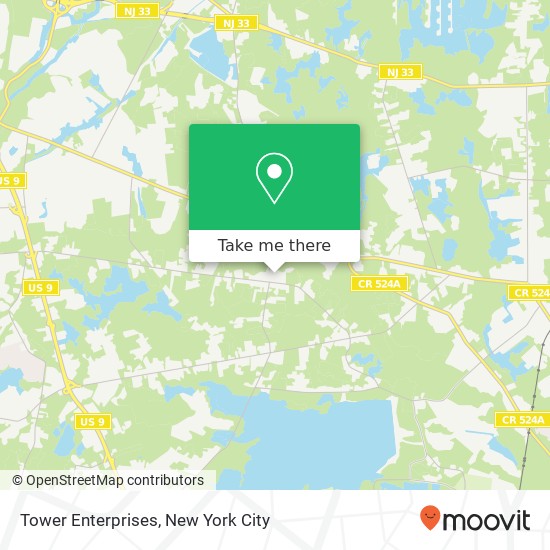 Tower Enterprises map