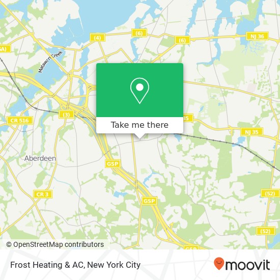 Mapa de Frost Heating & AC