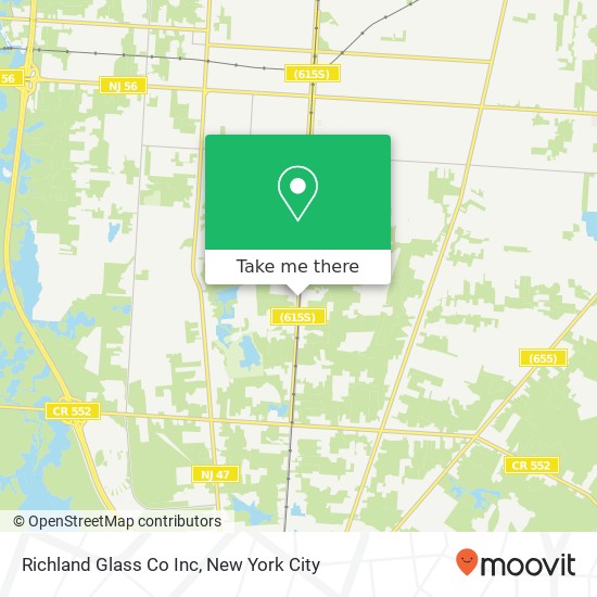 Mapa de Richland Glass Co Inc