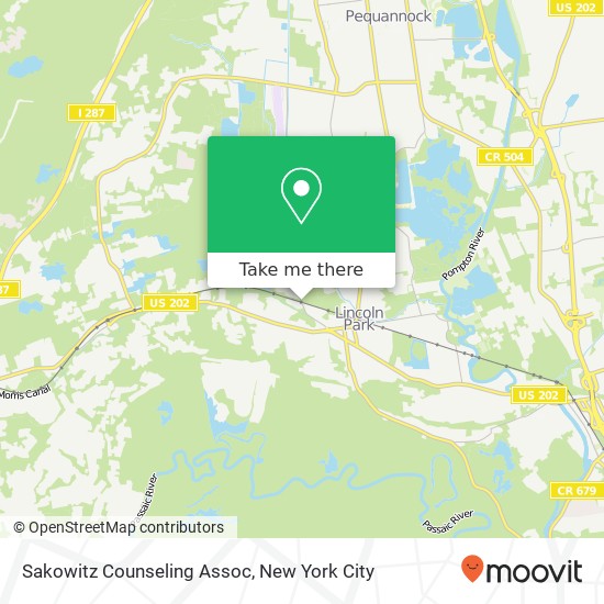 Mapa de Sakowitz Counseling Assoc