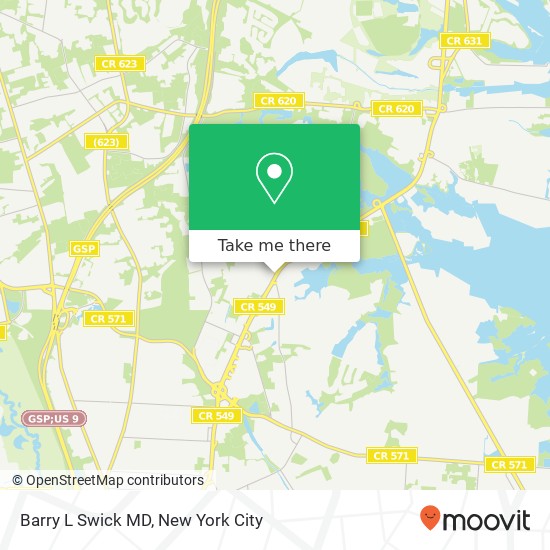 Barry L Swick MD map