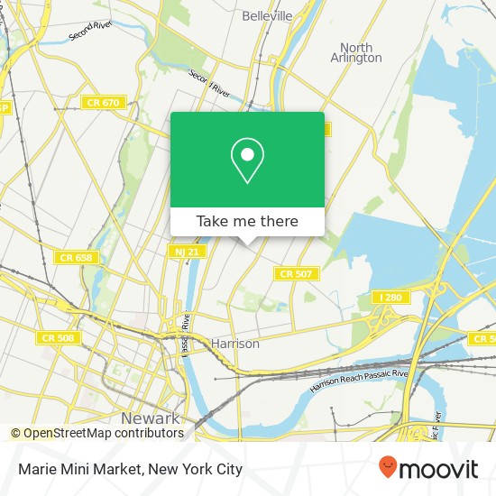Marie Mini Market map