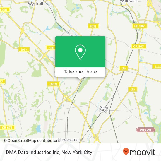 Mapa de DMA Data Industries Inc