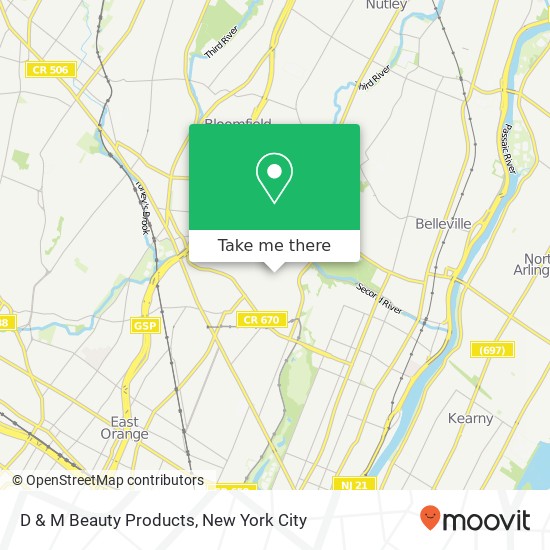 D & M Beauty Products map