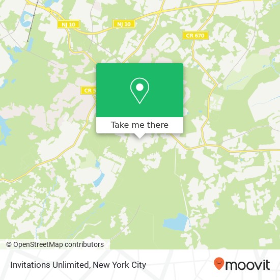 Invitations Unlimited map